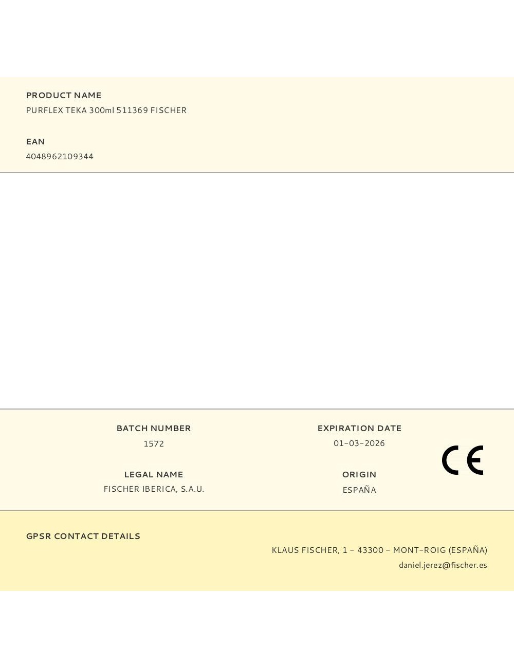 Purflex teka 300ml 511369 fischer