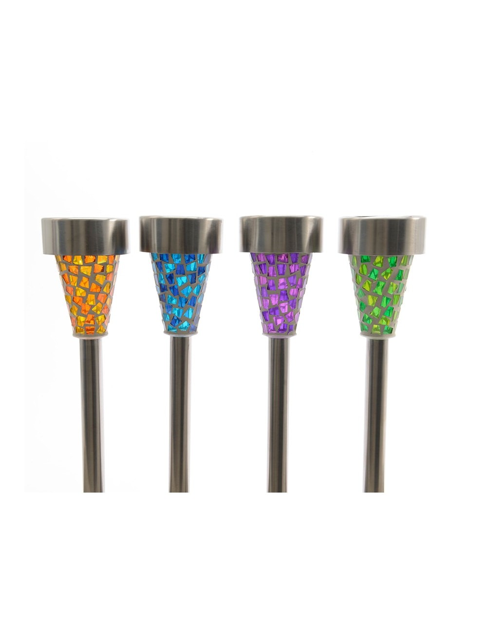 Estaca solar mosaico exterior 39cm colores / modelos surtidos