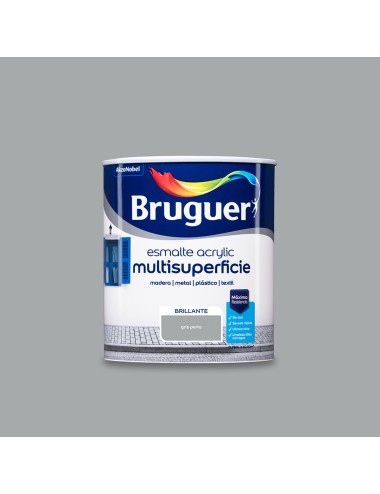 Esmalte acrilico multisuperficie gris perla brillante 750 ml