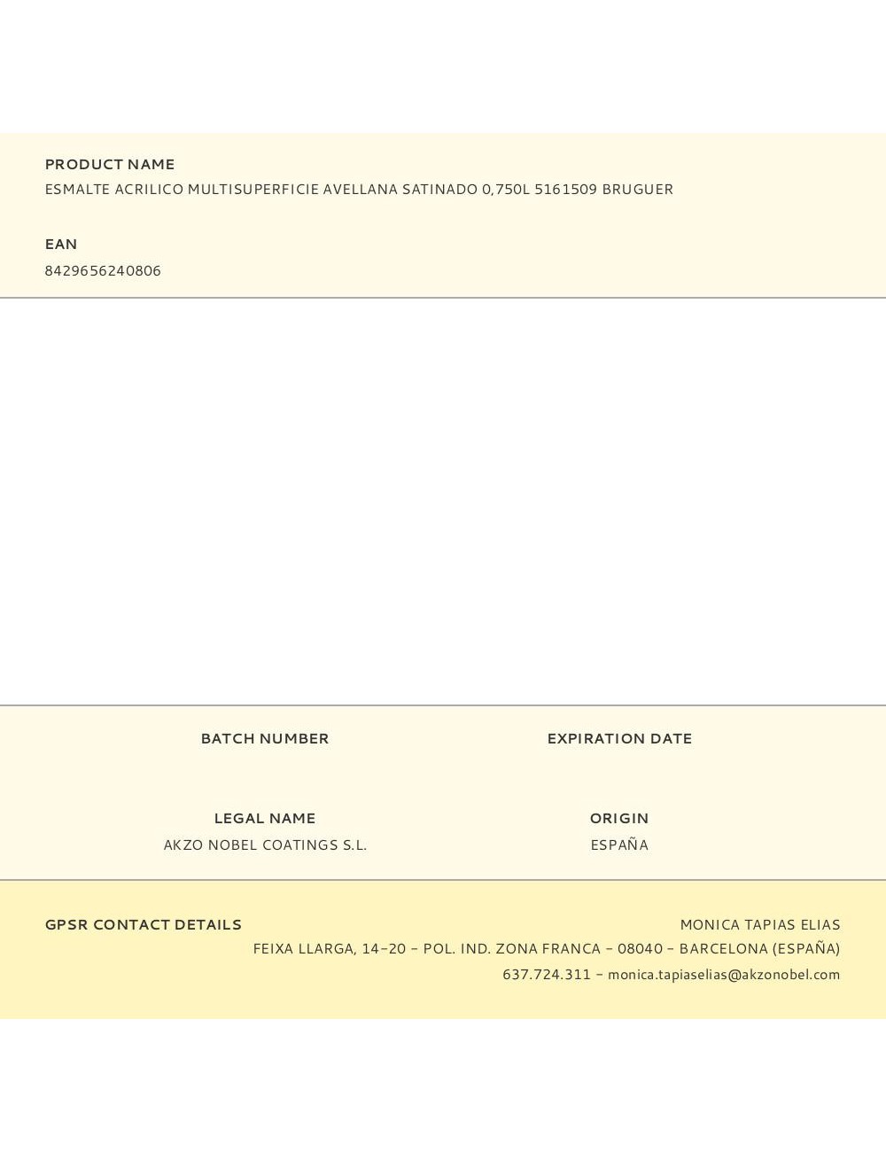 Esmalte acrilico multisuperficie avellana satinado 750 ml