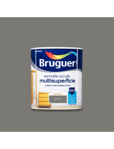 Esmalte acrilico multisuperficie gris perla satinado 750 ml