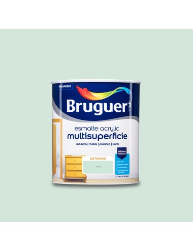 Esmalte acrilico multisuperficie mint satinado 750 ml