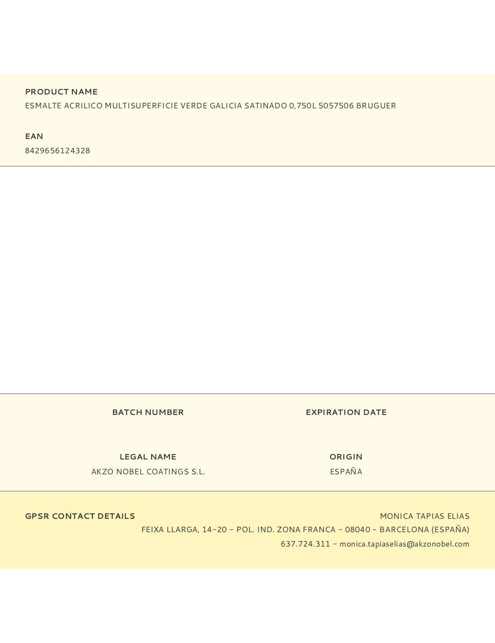 Esmalte acrilico multisuperficie verde galicia satinado 750 ml