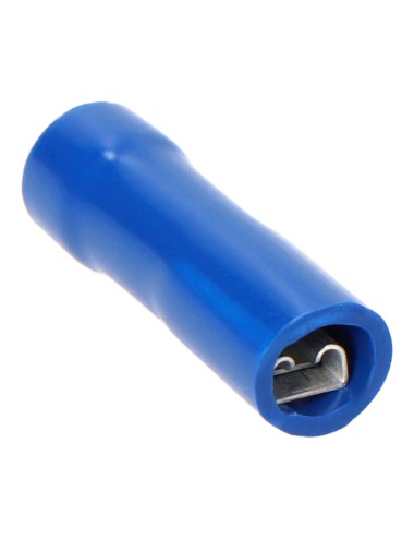 Terminal aislado azul hembra faston 2,8 mm, bolsa 100 uds