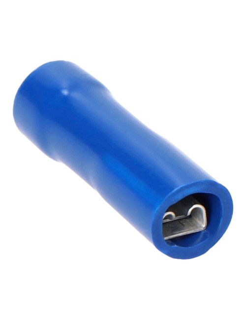 Terminal aislado azul hembra faston 2,8 mm, bolsa 100 uds