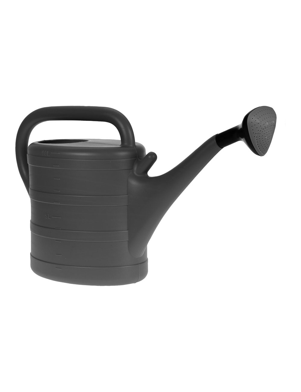 Regadera de plastico con cabeza de spray color negro 10 l