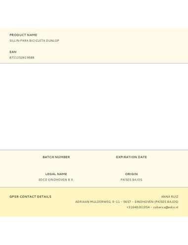 Sillin para bicicleta dunlop