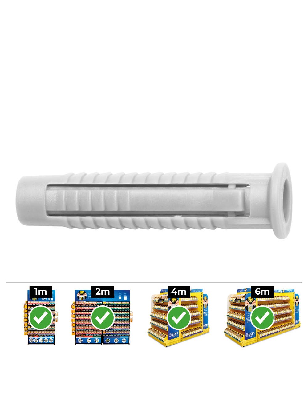 Taco fx ø8 mm, caja 100 uds