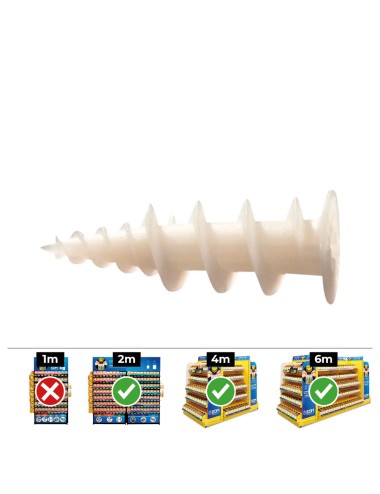 Taco nylon carton yeso gkd (caja 50 unid)