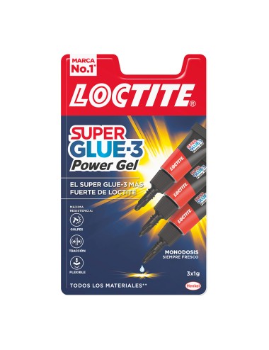 Super glue mini trio power flex 3 x 1 g