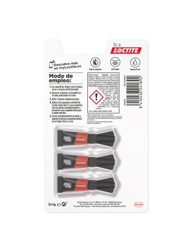 Super glue mini trio power flex 3 x 1 g