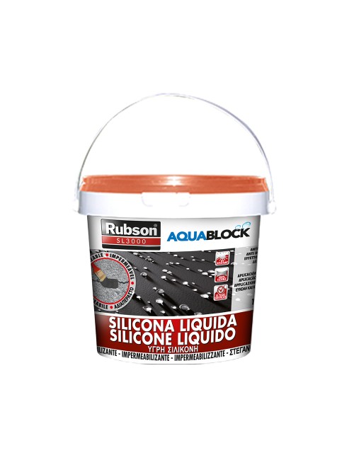 Silicona líquida aquablock teja 1 kg