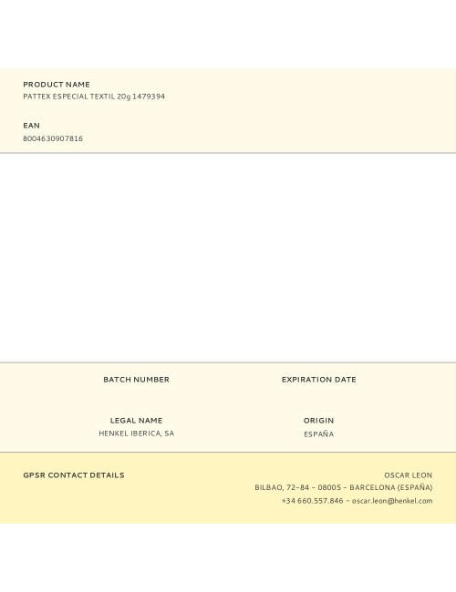 Adhesivo especial textil 20 g