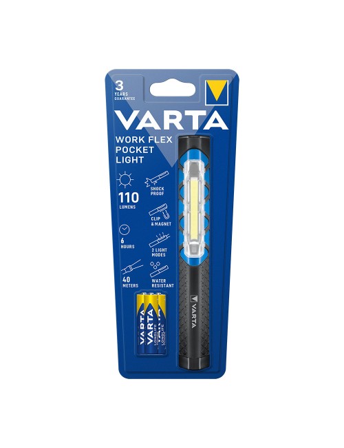 Linterna varta work flex pocket light 110lm