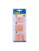 Pack 44 clavijas de madera 1,8x0,6cm, 1,4x0,8cm, 1,2x1cm kinzo