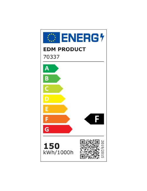 Foco proyector led 150 w 12300 lm 6400 k luz fría 35 x 31 x 4,5 cm