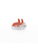 Conector empalme 5 tomas de 0,75a 2,5mm, 5 uds