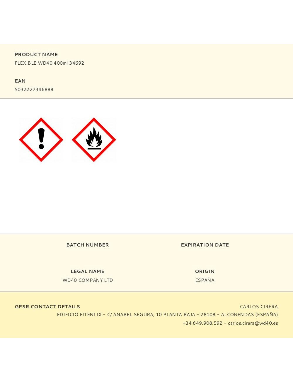 Flexible wd40 400ml 34692