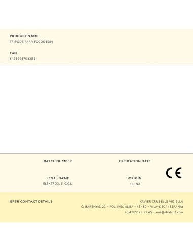 Trípode para focos edm