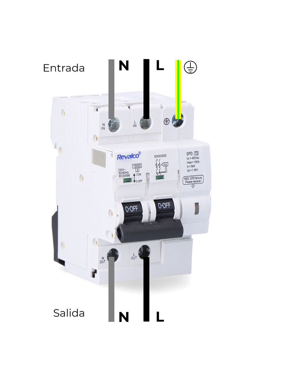 Iga 2p 25a c 10ka - protector de sobretension permanente segun normativa en-50550 y transitorio 5-15ka 275v