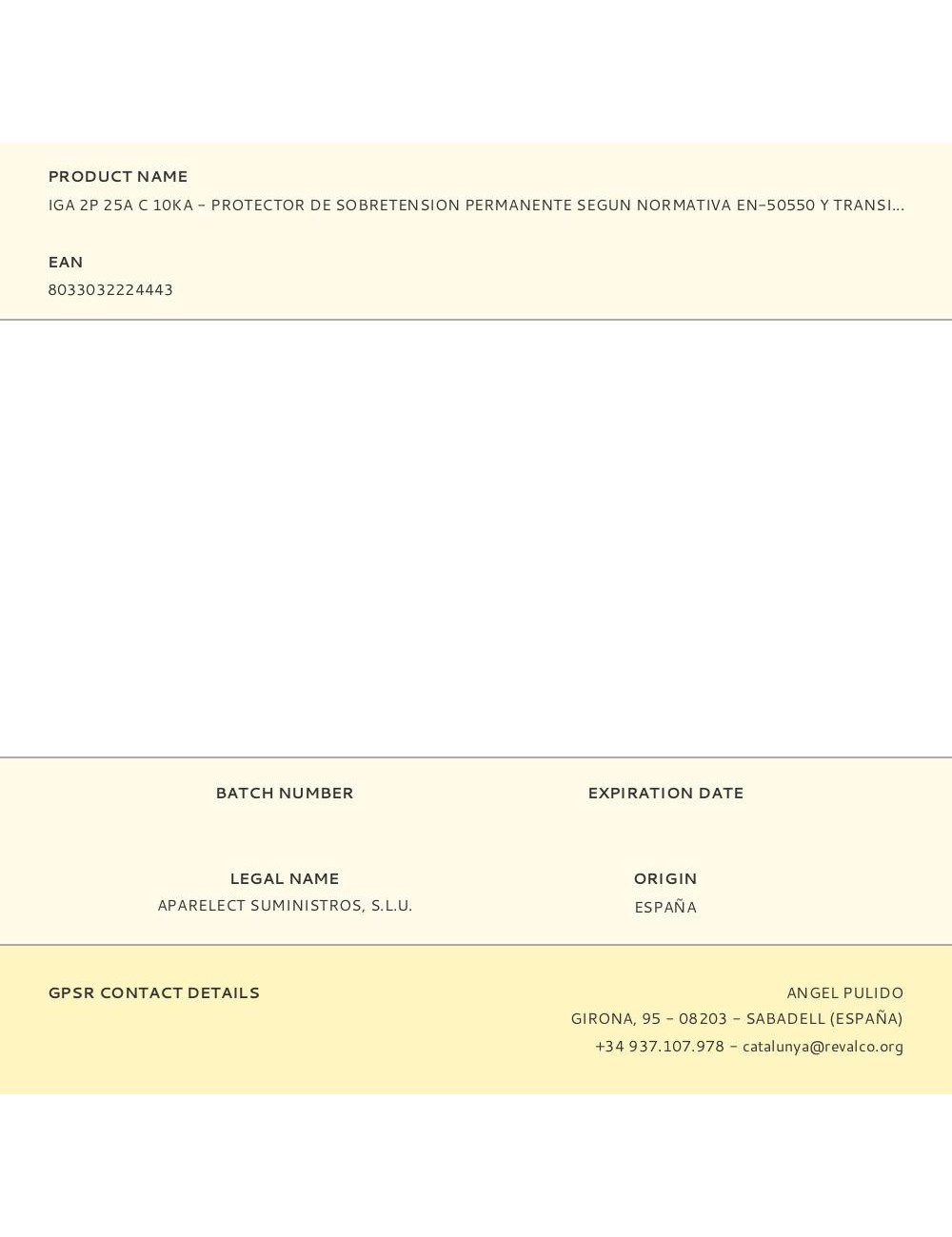 Iga 2p 25a c 10ka - protector de sobretension permanente segun normativa en-50550 y transitorio 5-15ka 275v