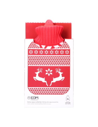 Bolsa de agua caliente 2 l modelo renos nórdicos