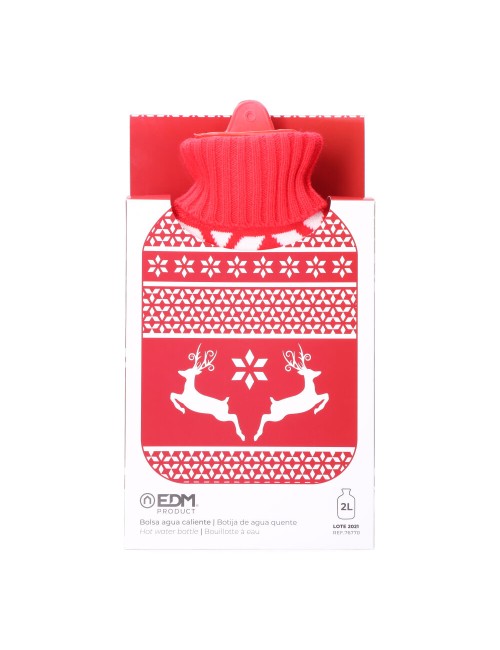 Bolsa de agua caliente 2 l modelo renos nórdicos