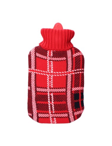Bolsa de agua caliente 2 l modelo clásico escoces rojo