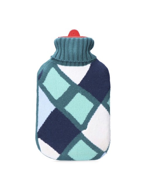 Bolsa de agua caliente 2 l modelo cuadros de colores marinos