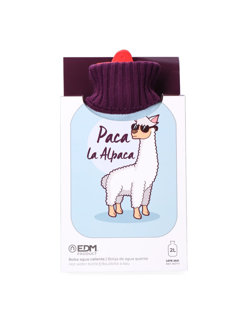 Bolsa de agua caliente 2 l modelo alpaca pop star