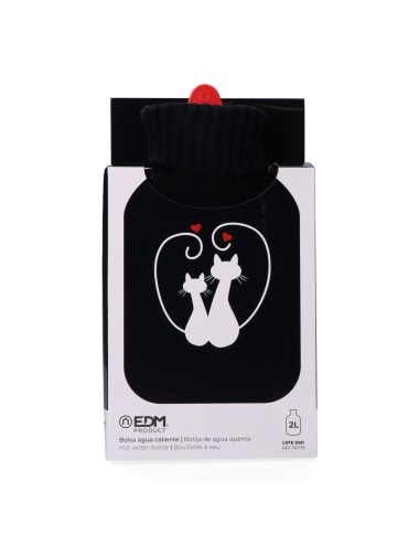 Bolsa de agua caliente 2 l modelo gatos enamorados