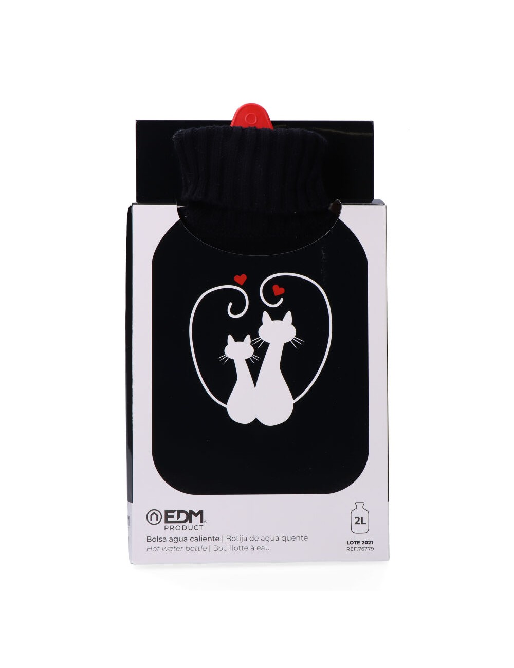 Bolsa de agua caliente 2 l modelo gatos enamorados