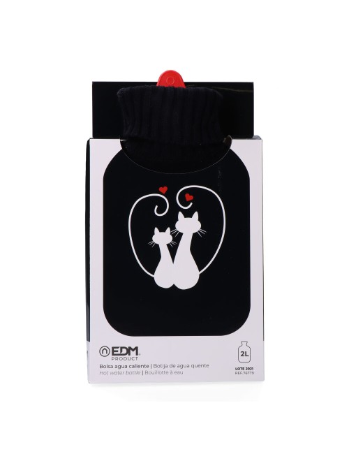 Bolsa de agua caliente 2 l modelo gatos enamorados