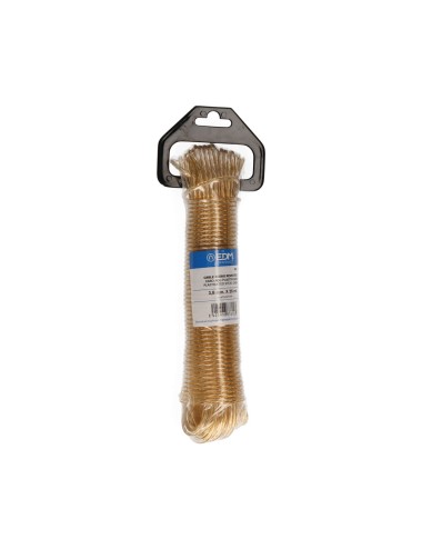 Cable acero plastificado oro 25 m