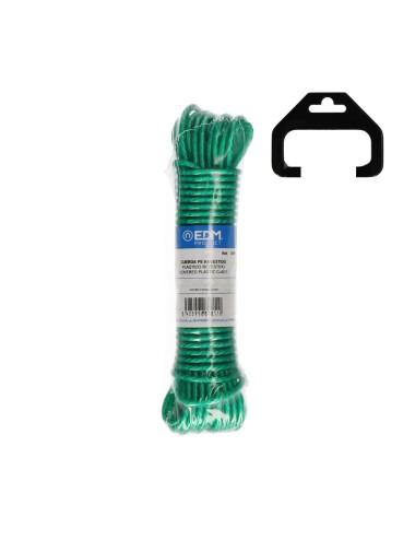 Cuerda plástico verde revestido pvc tendedero 25 m