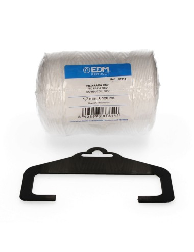 Cordel rafia blanco 600/1 calibre 1,7 mm x 120 m