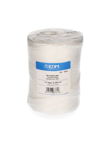Cordel rafia blanco 600/1 calibre 1,7 mm x 220 m