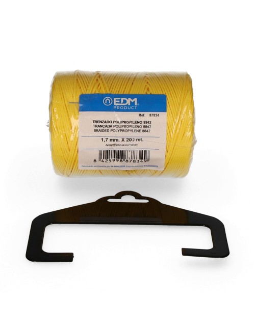 Cordón trenzado polipropileno 8842 amarillo, calibre 1,7 mm x 200 m