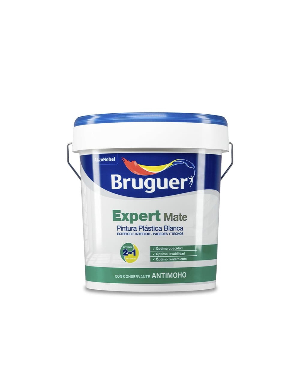 Pintura plástica acrílica estirenada interior/exterior antimoho expert blanco mate 750 ml