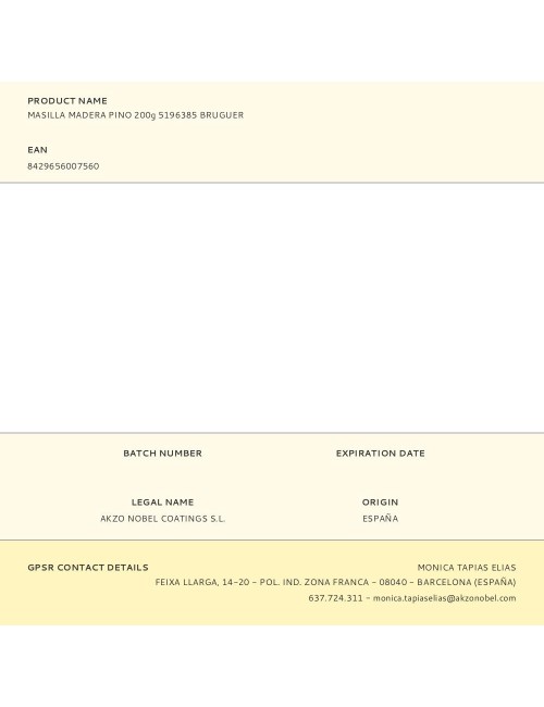 Masilla para madera color pino 200 g