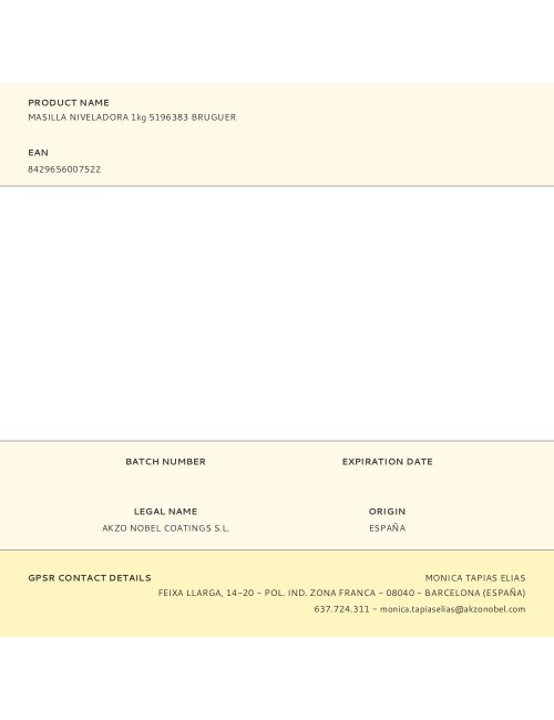 Masilla niveladora 1 kg