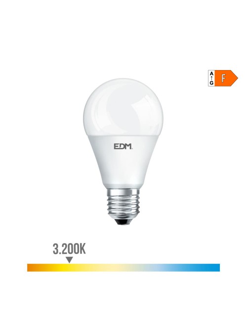 Bombilla standard led e27 17 w 1800 lm 3200 k luz calida ø6,5 x 12,5 cm