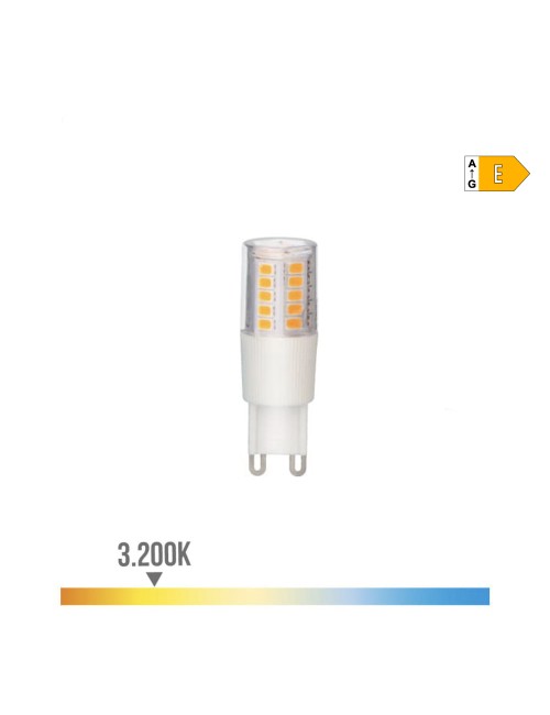 Bombilla g9 led 5.5w 650 lm 3200 k luz calida base ceramica ø18 x 54 mm