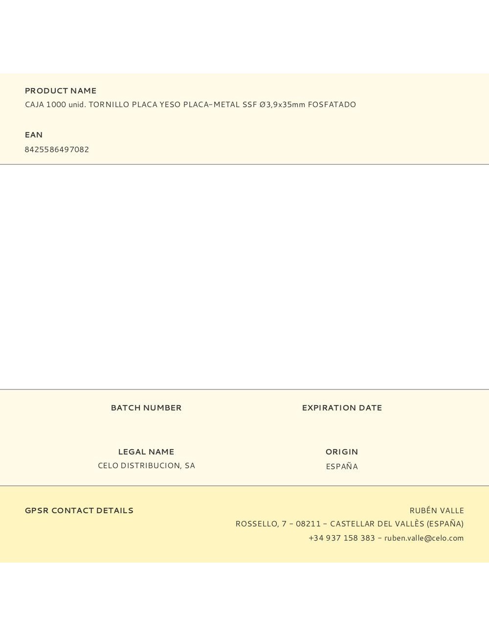 Caja 1000 unid. tornillo placa yeso placa-metal ssf ø3,9x35mm fosfatado