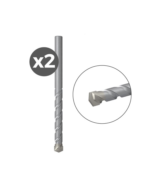 Broca para piedra d-s hm, 2 uds ø4,00 x 38 /75 mm
