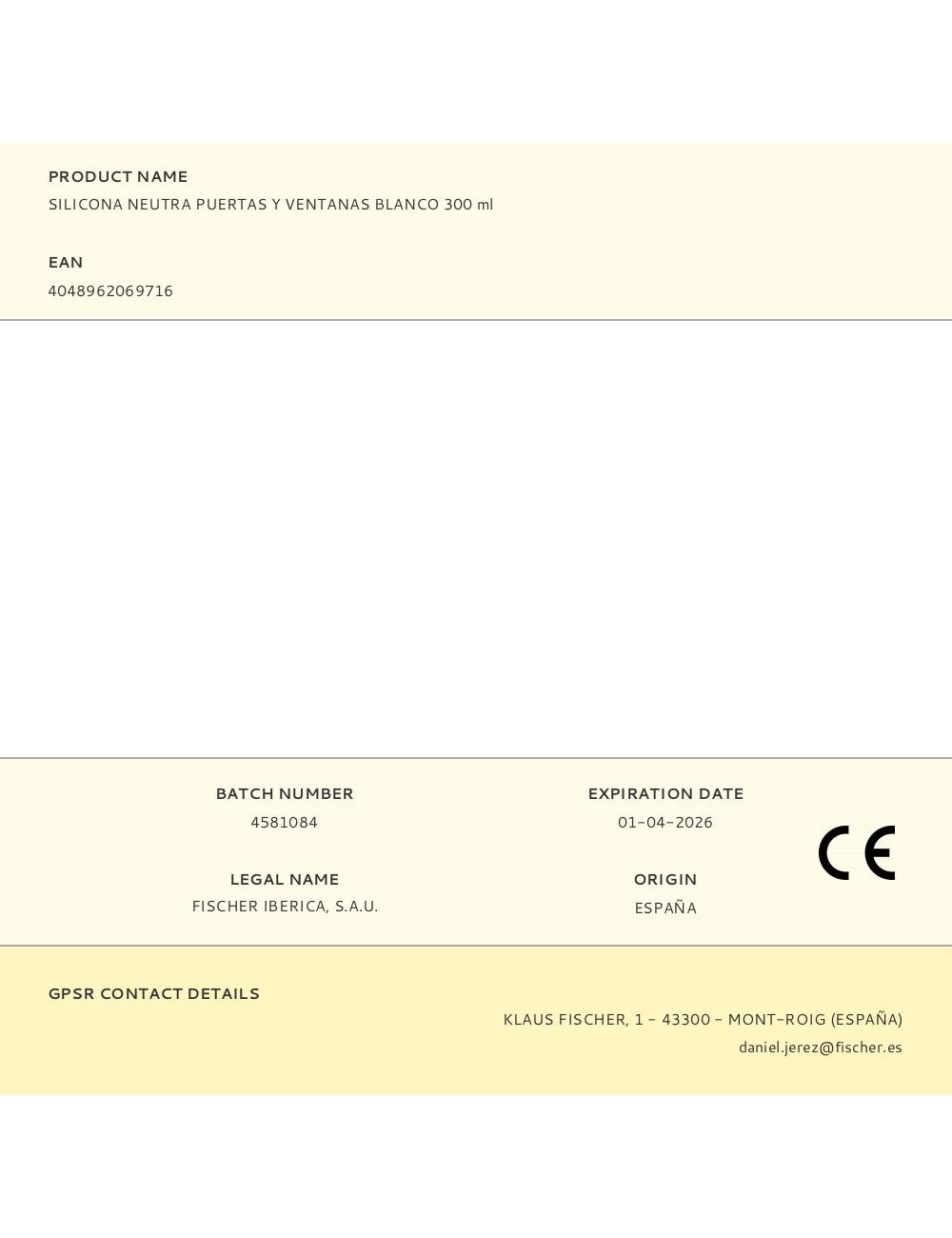 Silicona neutra puertas y ventanas blanco 300 ml