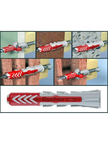 Taco duopower ø6 x 30 mm, caja 100 uds