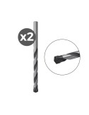 Broca percusión e, 2 uds, ø3,00 x 60 mm
