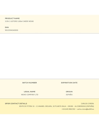 3 en 1 gotero 100ml 34059 wd40