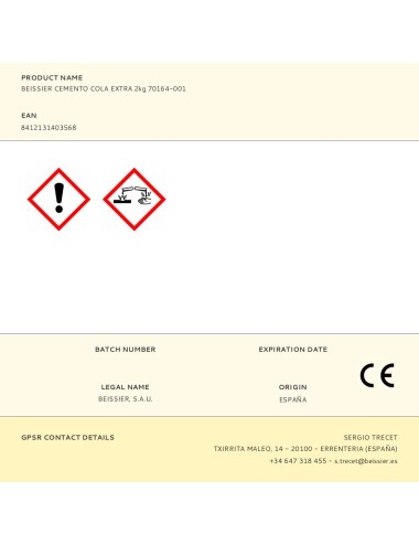 Cemento cola extra 2 kg